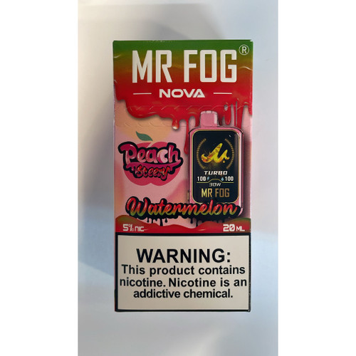 Watermelon (Peach Steezy) Mr Fog Nova 36,000 Puffs Disposable Vape Watermelon (Peach Steezy) Mr Fog Nova 36,000 Puffs Disposable Vape