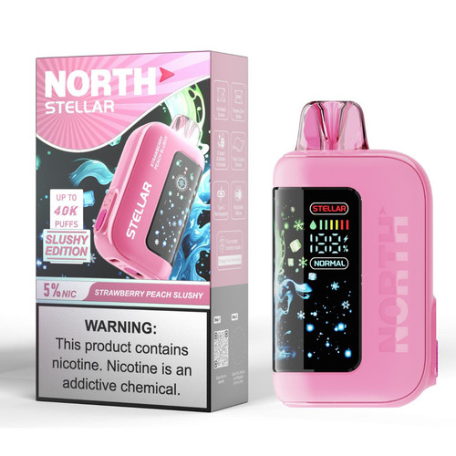 Strawberry Peach Slushy North Stellar Slushy Edition 40000 Puffs Disposable Vape Strawberry Peach Slushy North Stellar Slushy Edition 40000 Puffs Disposable Vape