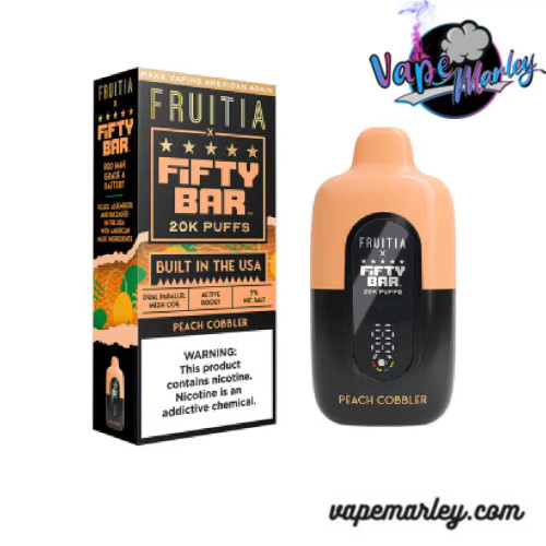 Peach Cobbler Fifty Bar Fruitia X 20k