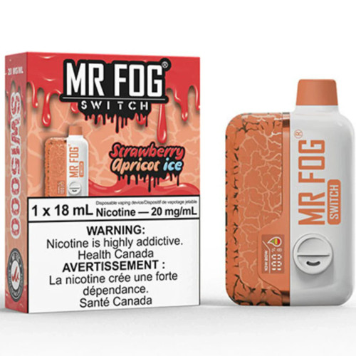 Strawberry Apricot Ice Mr Fog Switch 15000 Puffs Disposable Vape Strawberry Apricot Ice Mr Fog Switch 15000 Puffs Disposable Vape