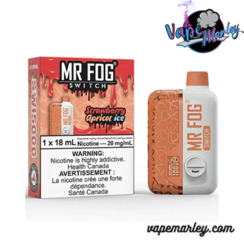 Strawberry Apricot Ice Mr Fog Switch 15000 Puffs Disposable Vape Strawberry Apricot Ice Mr Fog Switch 15000 Puffs Disposable Vape
