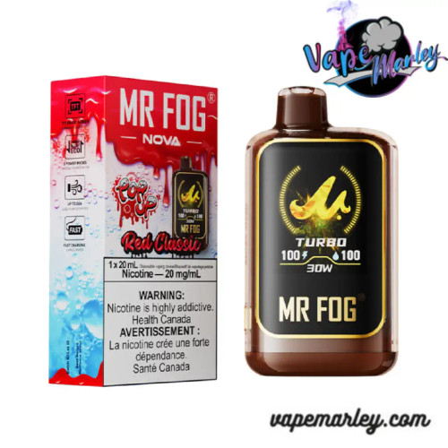 Red Classic Mr Fog Nova 36000 Puffs Disposable Vape (Pop up)