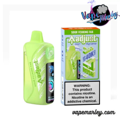 Sour Fcuking Fab Adjust MyRusher 40K Puffs Disposable Vape