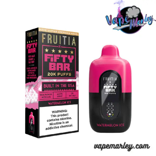 Watermelon Ice Fruitia X Fifty Bar 20K Disposable Vape - 5% Nic