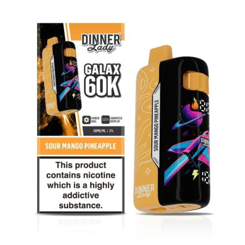 Sour Mango Pineapple - Dinner Lady Galaxy 60K Puffs Disposable Vape