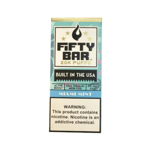 Miami Mint Fifty Bar X Fruitia 20K Puffs Disposable Vape