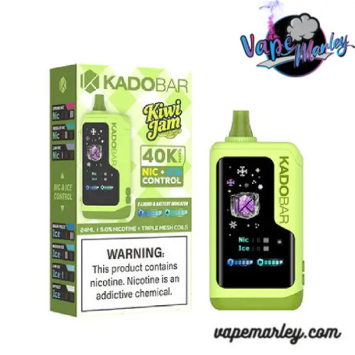 Kiwi Jam Kado Bar NI40K Ice+Nic Control Disposable Vape