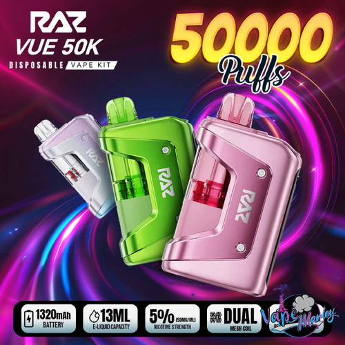 RAZ Vue Vape Kit 50k Puffs Disposable