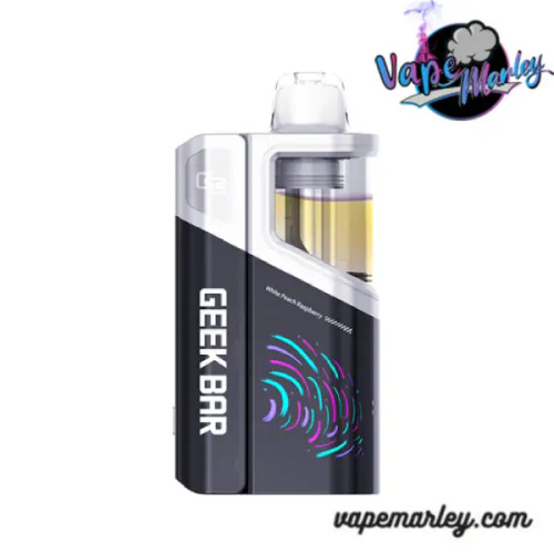White Peach Rasperry Geek Bar Clio Platinum 50K Puffs Disposable Kit