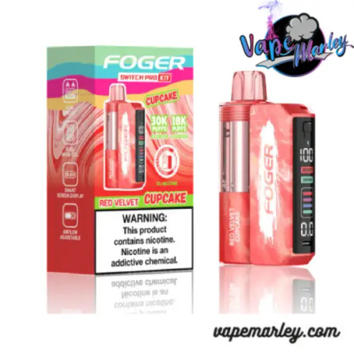 Red Velvet Cupcake Foger Switch Pro 30K Puffs Disposable Vape Kit