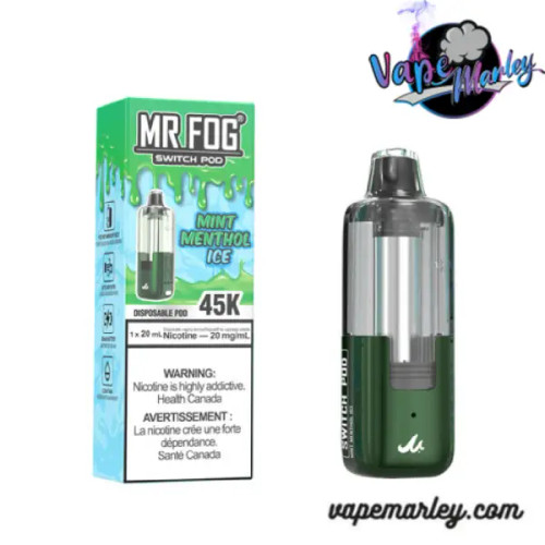 Mint Menthol Ice Mr Fog Switch 45K Puffs Disposable Pod Only