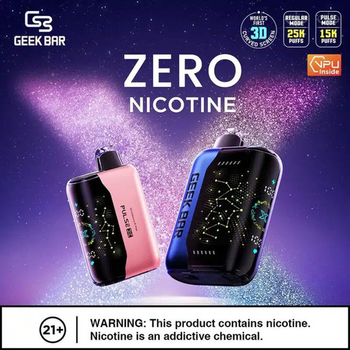 Strawberry B Burst - Geekbar Pulse X 25,000 Puff Zero Nicotine Disposable