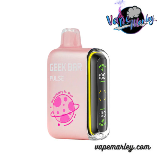 Strawberry B-pop - Geekbar 0% Nicotine 15,000 Puff Disposable