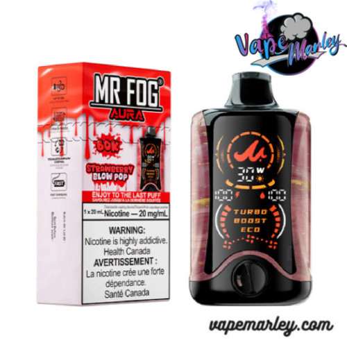 Mr Fog Aura 60K Disposable Vape- Strawberry Blow Pop