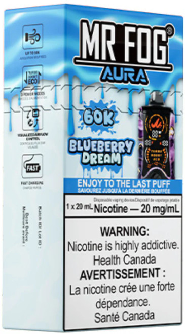 MR FOG AURA 60K Disposable Vape - Blueberry Dream