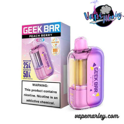 Peach Berry Geek Bar CLR 50K Puffs Disposable Vape