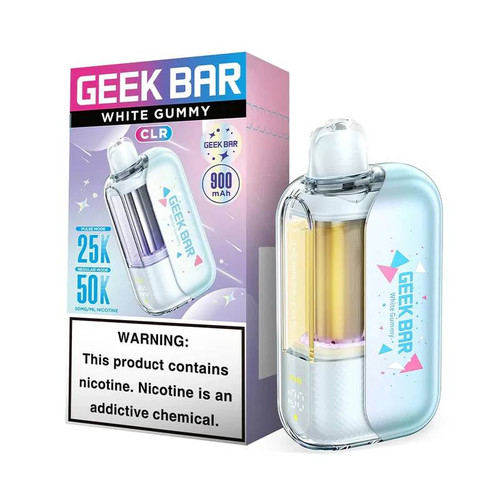 White Gummy - Geek Bar CLR 50K Disposable