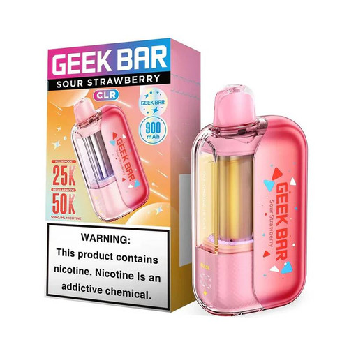 Sour Strawberry Geek Bar CLR