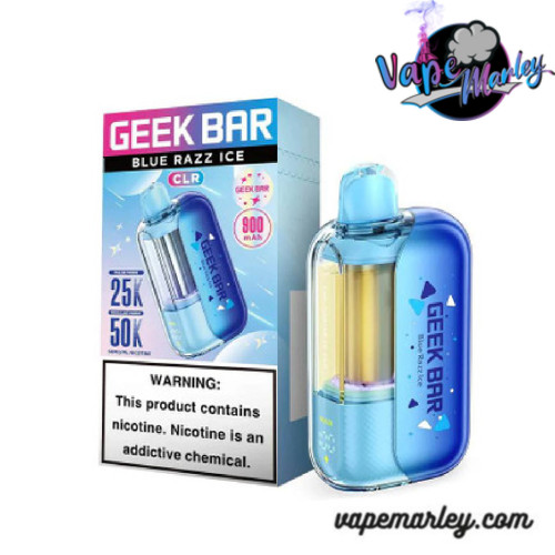 Blue Razz Ice Geek Bar CLR 50K Puffs Disposable Vape