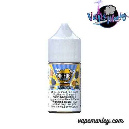 Peachy Razzy Ice Mr Fog Synthetic Nicotine Salt E Liquid