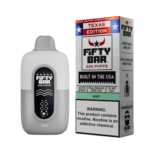 Mint Texas X Fifty Bar 20k Puffs Disposable Vape