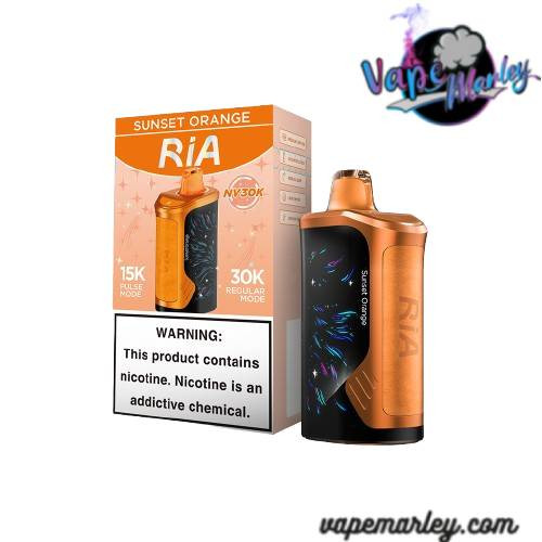 Sunset Orange Ria NV30K Disposable Vape - 15mL