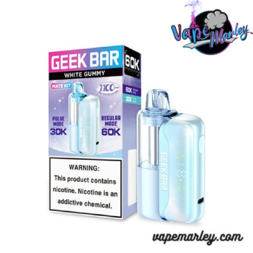 White Gummy Geek Bar Mate Kit
