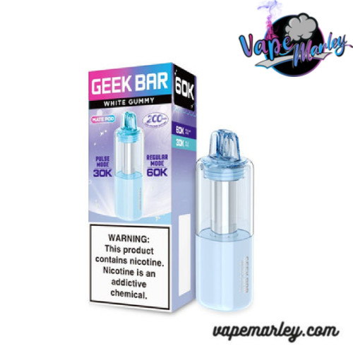 White Gummy Geek Bar Mate Pod