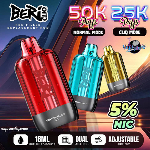 Beri Cliq Disposable Pod - 50k Puffs Vape