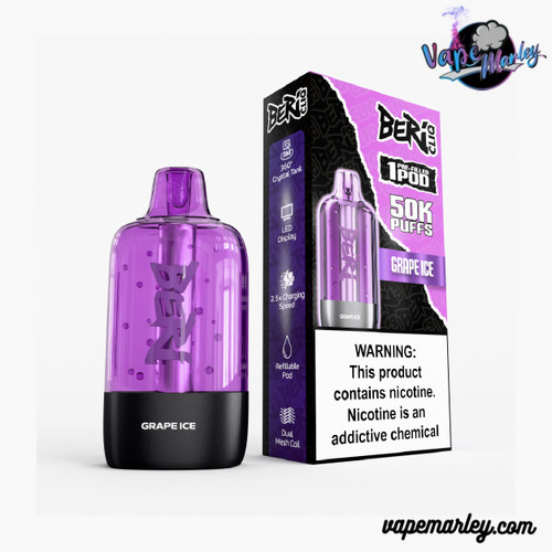 Grape Ice Beri Cliq 50K Puff Disposable Pod Only