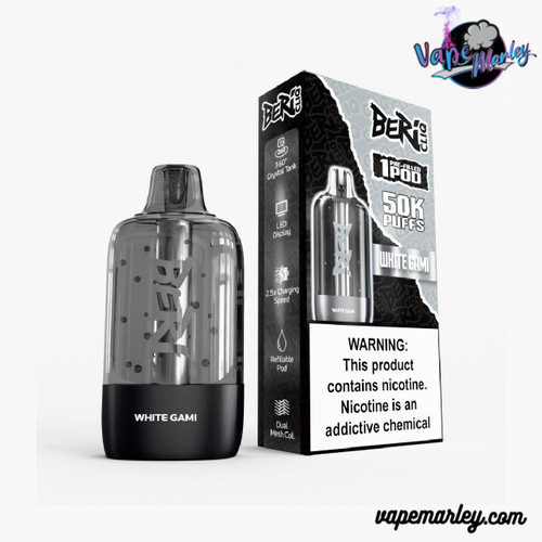 White Gami Beri Cliq 50K Puff Disposable Pod Only