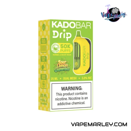 Sour Lemon Gummies Kado Bar Drip 50K