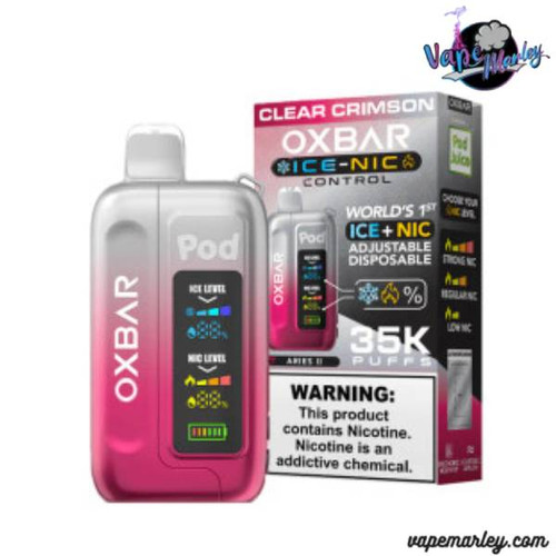 Clear Crimson Oxbar Ice-Nic Control