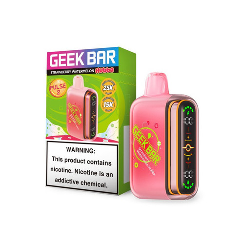 STRAWBERRY WATERMELON HUBBA Geek Bar Pulse 2 Hubba Edition