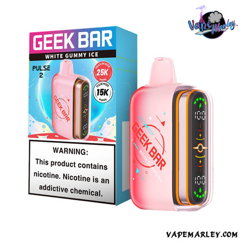 White Gummy Ice Geek Bar Pulse 2