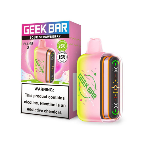 Sour Strawberry Geek Bar Pulse 2