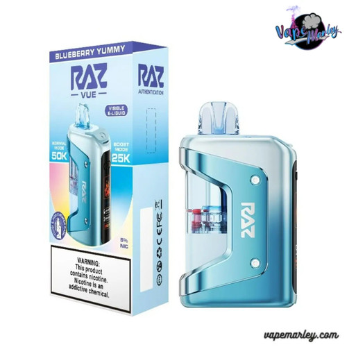 Blueberry Yummy RAZ Vue Vape Kit 50k Puffs
