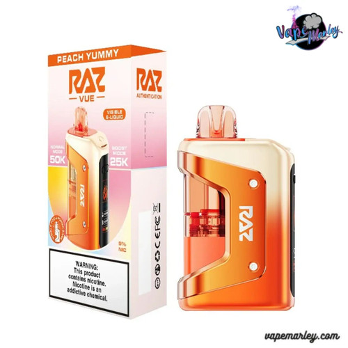 Peach Yummy RAZ Vue Vape Kit 50k Puffs Disposable