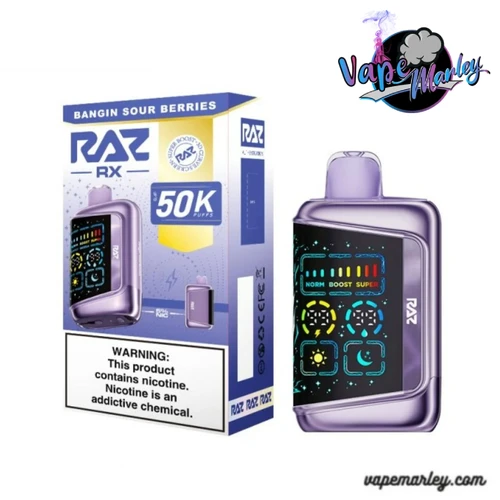 Bangin Sour Berries – Raz RX 50K Puffs Disposable Vape
