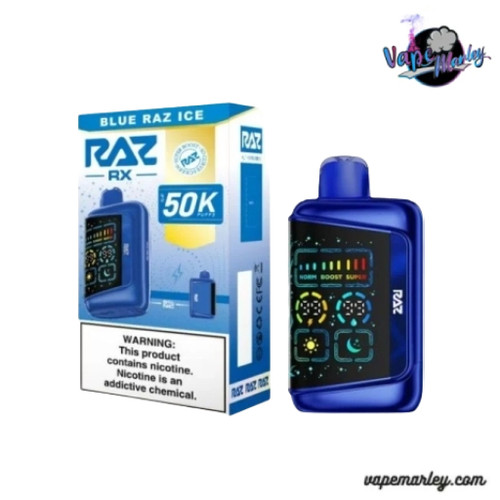 Blue Razz Ice Raz RX 50K Puffs Disposable Vape