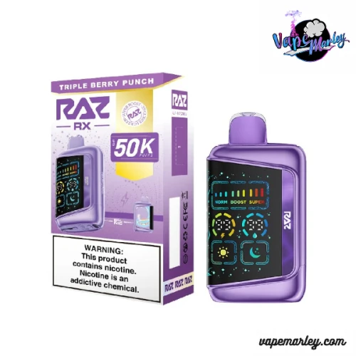 Triple Berry Punch Raz Rx 50k Puffs Disposable Vape - 19mL