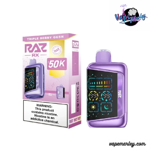 Triple Berry Gush Raz Rx 50k Puffs Disposable Vape - 19mL