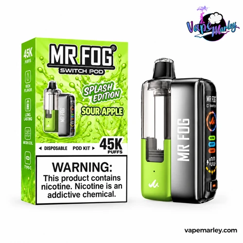 Sour Apple Mr Fog Switch Vape Kit Splash Edition