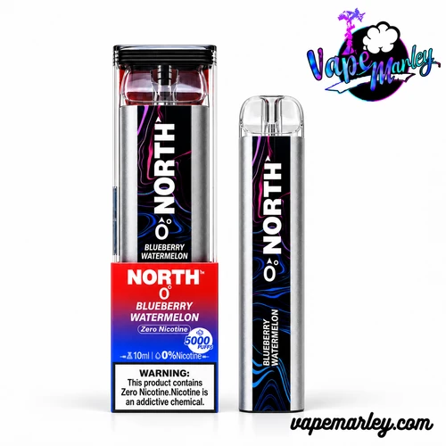 Blueberry Watermelon North 5000 Puffs Zero Nicotine Disposable Vape
