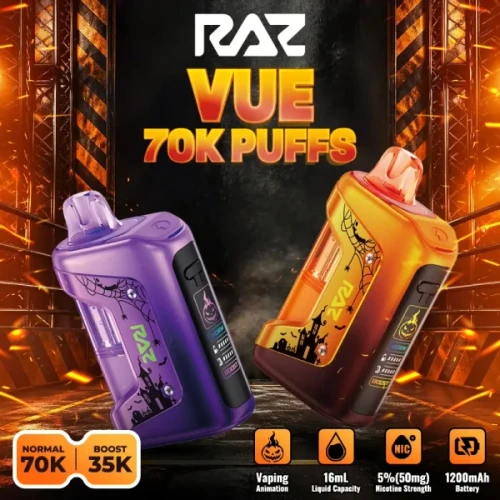 Blue Razz Ice Raz Vue 70k Puffs Disposable Kit