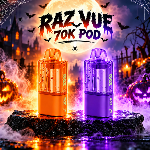 White Gummy Raz Vue 70K Puffs Disposable (Only Pod)