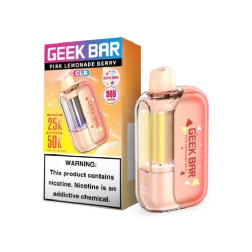 Pink Lemonade Berry Geek Bar CLR 50K Puffs Disposable Vape