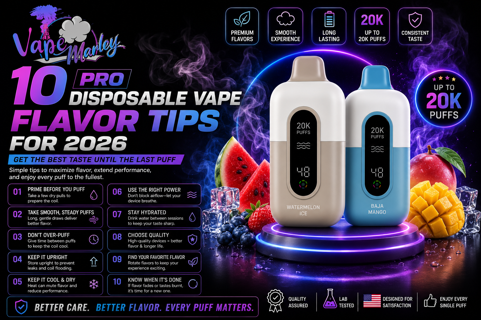 10 Pro Disposable Vape Flavor Tips for 2026: Get the Best Taste Until the Last Puff
