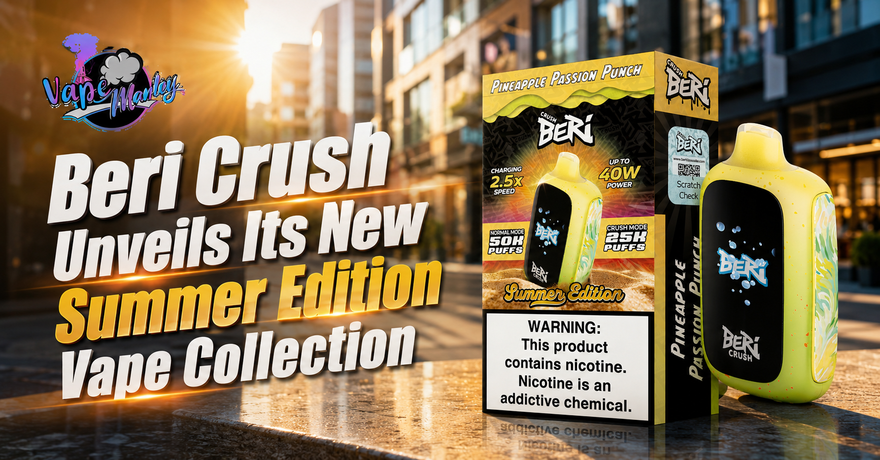 Beri Crush Unveils Its New Beri Crush Summer Edition Vape Collection