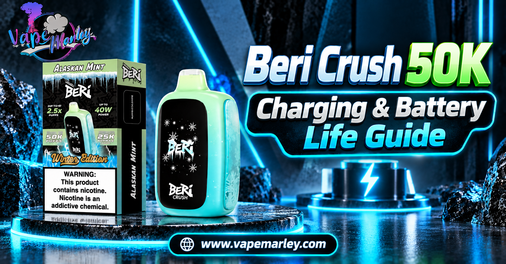 Beri Crush 50K Charging & Battery Life Guide